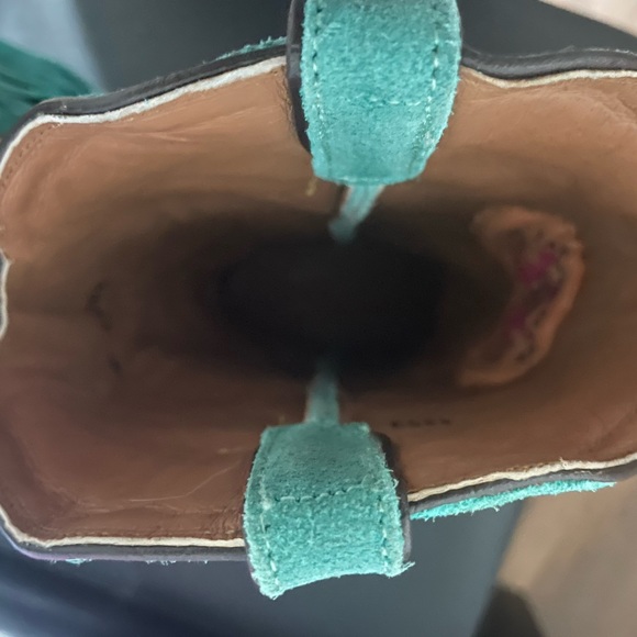 Tanner turquoise fringe boots EUC, only wore twice - Picture 6 of 10